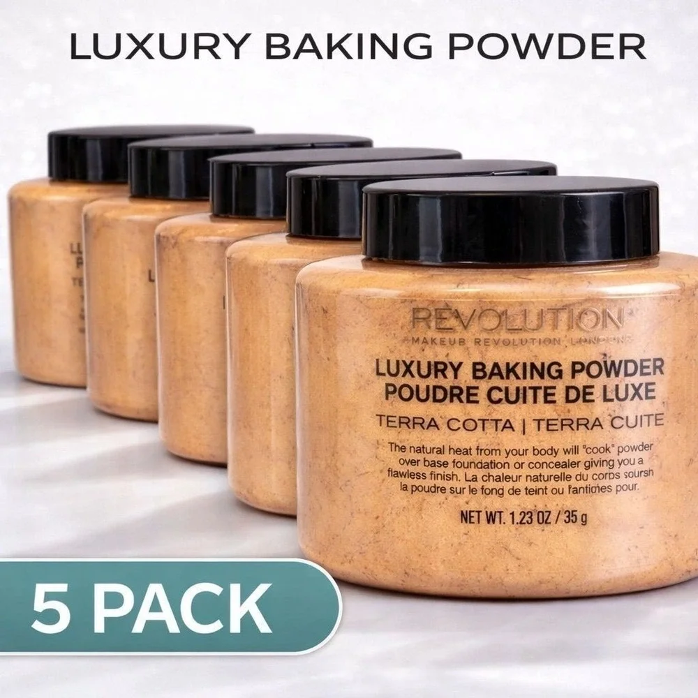 5-Pack, Revolution Luxury Baking Powder – Terra Cotta | 35g